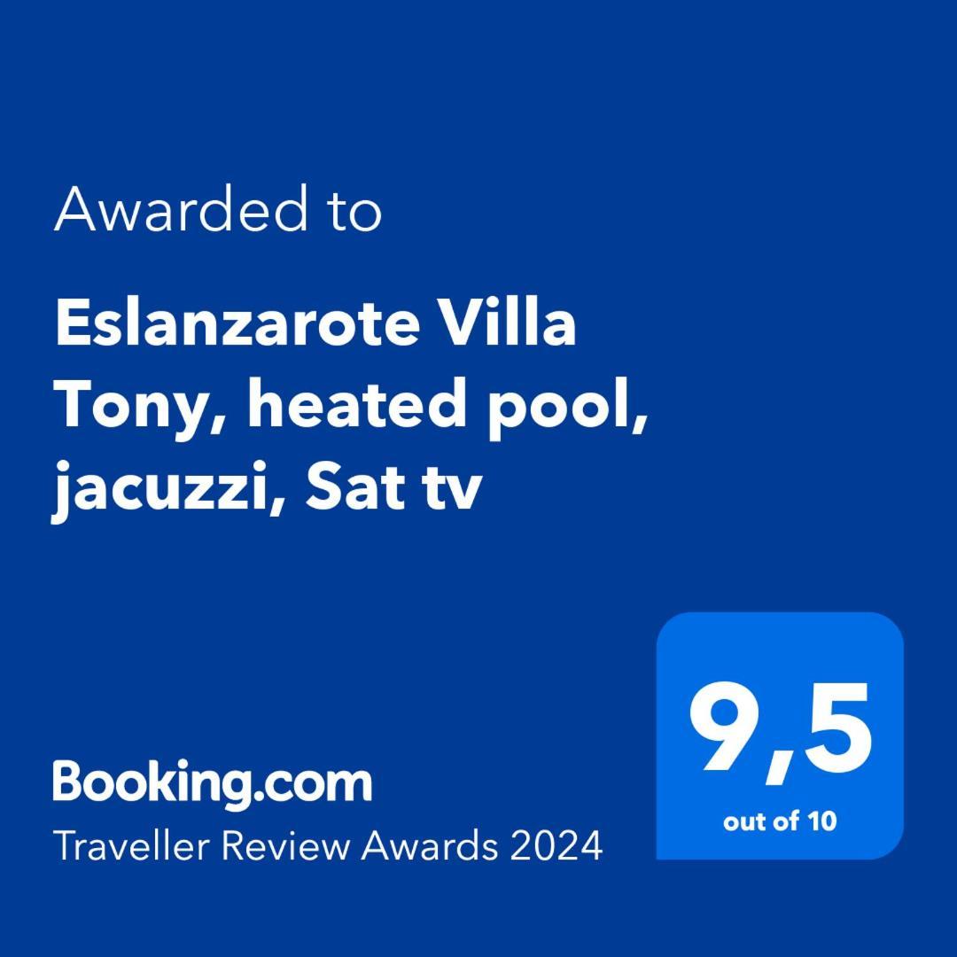 Eslanzarote Eco Villa Tony, Heated Pool, Jacuzzi, Sat Tv, Super Wifi La Costa ภายนอก รูปภาพ